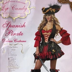 XS Sexy Spanish Pirate Costume